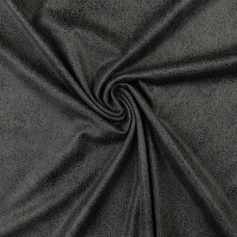 Neuheit elastischer Velour, Lederimitat, beigebraun, uni, leicht genarbt