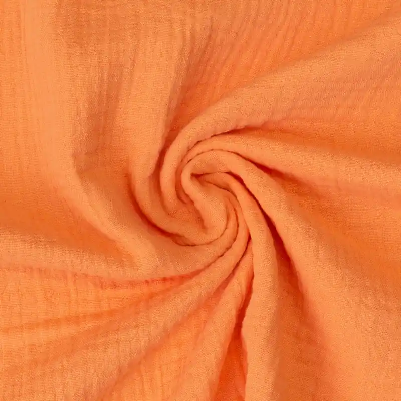 Baumwollstoff, Musselin, apricot, uni Finale Aktion