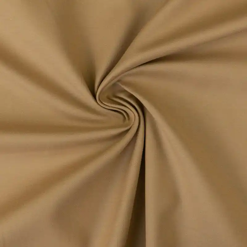 Top-Angebot Mittelschwerer Baumwollstoff, Cretonne, hellbraun, uni