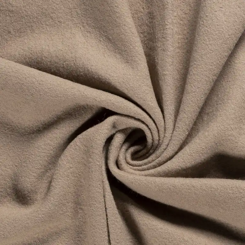 Walkstoff, beige, uni Neue Ware