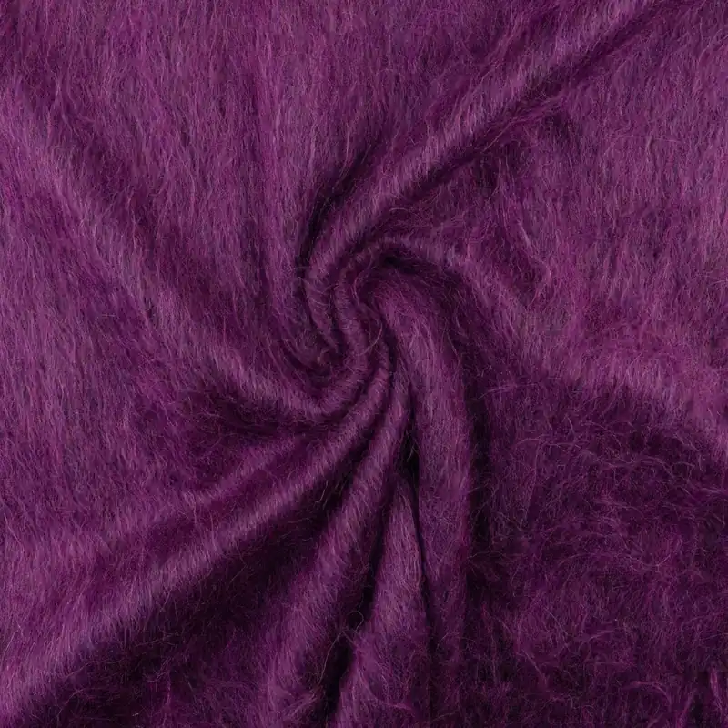 Abverkauf Mantelvelour, lila, schwarz, meliert