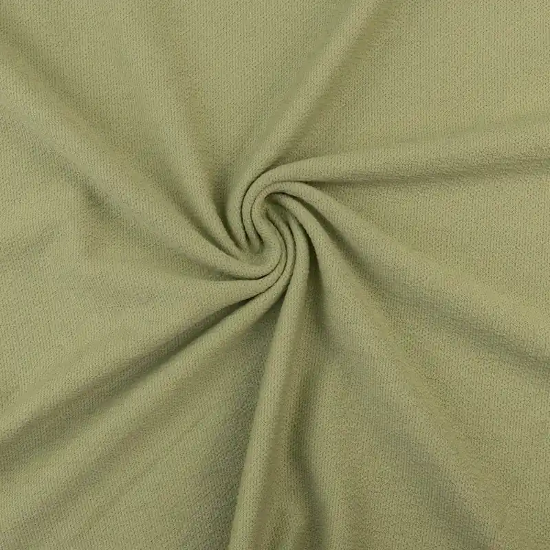Elastischer Terry Crêpe, hellgrün, uni, Webstruktur Sale