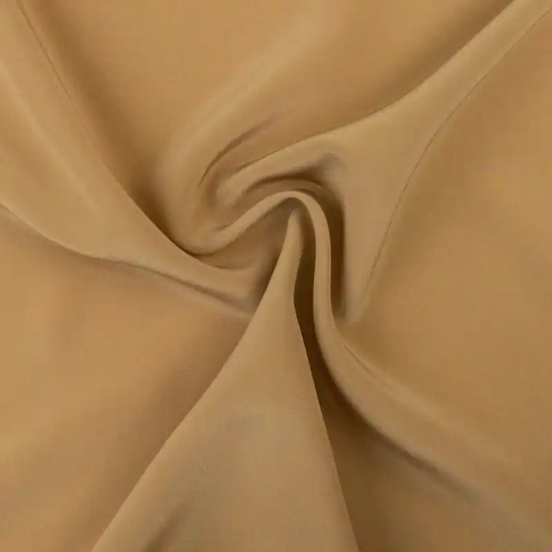 Seidenstoff, Crêpe, beigegrau, uni Jetzt Zugreifen