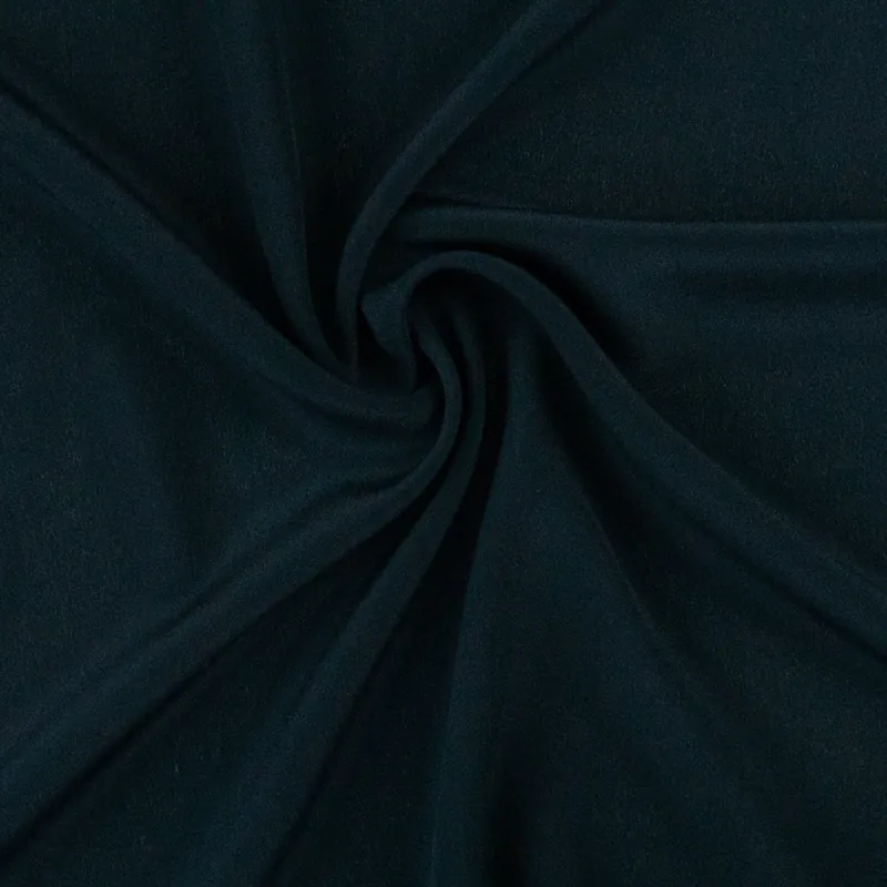 Premium Seidenstoff, Crêpe, petrol dunkel, uni