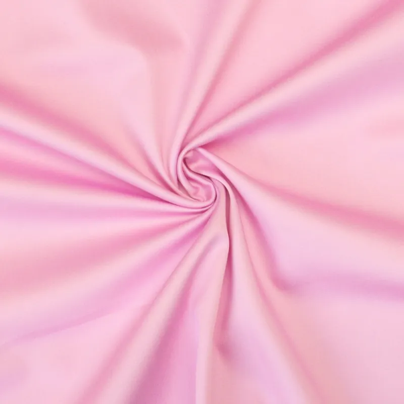 elastischer Baumwollstoff, Satin, rosa, uni Mengenrabatt
