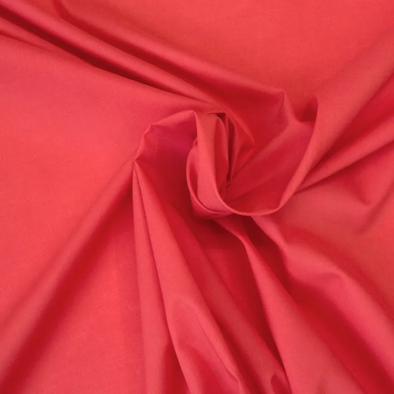 Super-Preis Leichter Baumwollstoff, Batist, koralle, uni