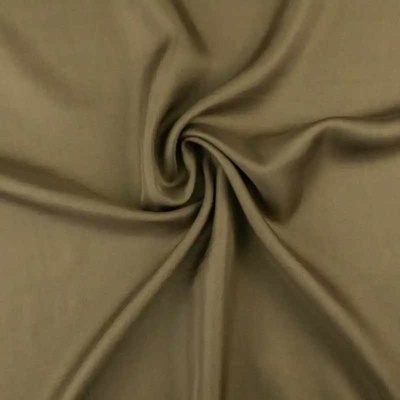 Seidenstoff, Twill, graubraun, uni Finale Aktion