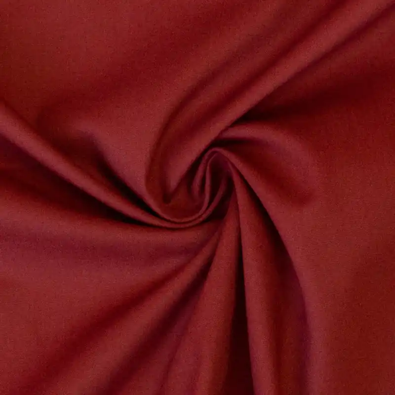 BIO Baumwollstoff, Popeline, dunkelrot, uni Rabatt