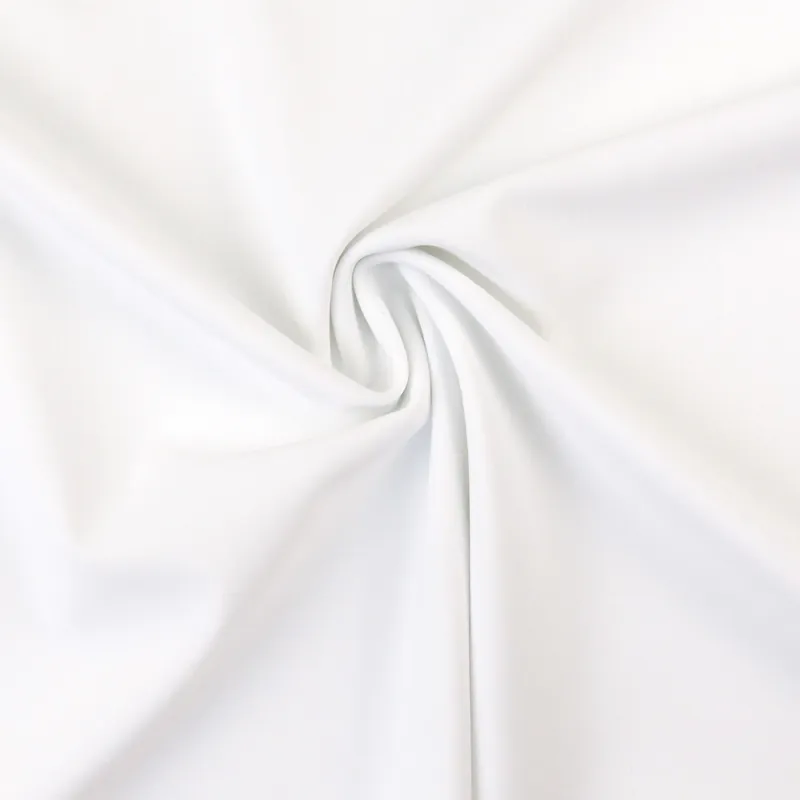 Neu sportiver Interlock, weiß, uni