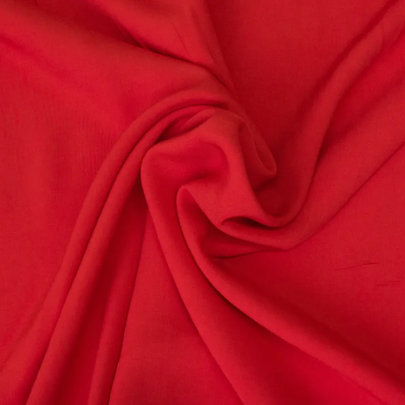 Angebot Viskosestoff, Javanaise, rot, uni