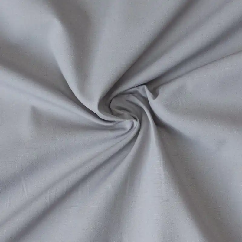 BIO Baumwollstoff, Popeline, hellgrau, uni Original