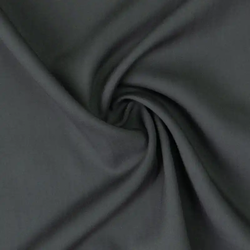 Viskosestoff, Javanaise, dunkelgrau, uni Neue Kollektion