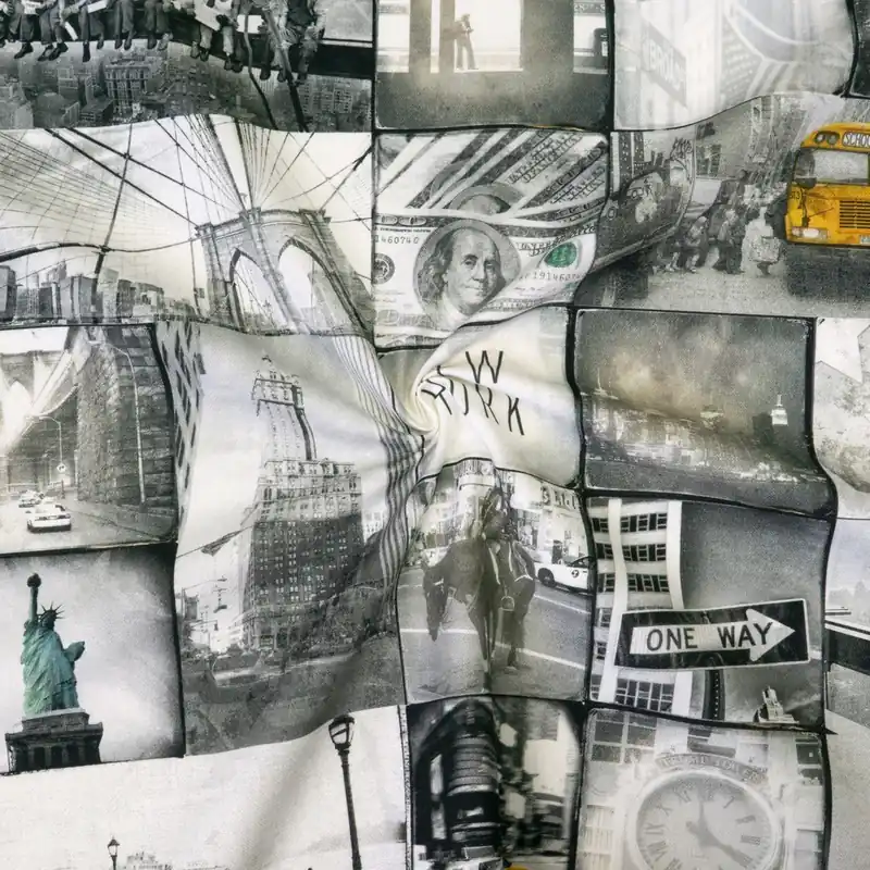 Must-Have Dekostoff, Panama, grautöne, Stadtansichten