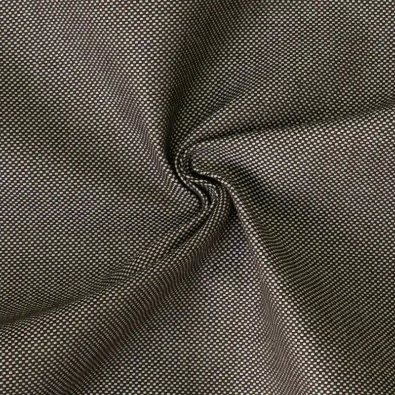 Markisenstoff, dunkelbraun, weiß, bicolor Mengenrabatt