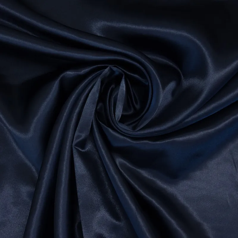 Heute Kaufen Satin, schwarzblau, uni