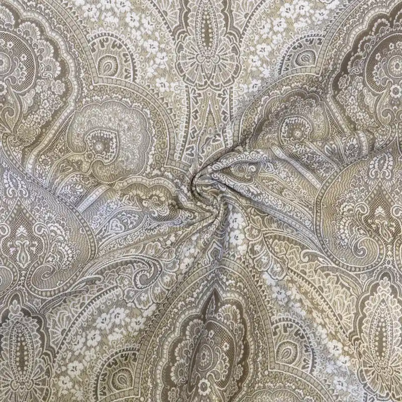 Beliebt Jacquard, beigetöne, weiß, ornamental gemustert