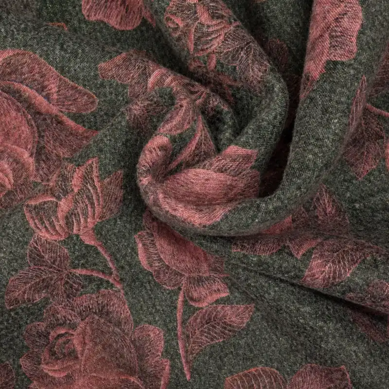 Double Face, taupe, grau, altrosa, florale Motive Kostenloser Versand