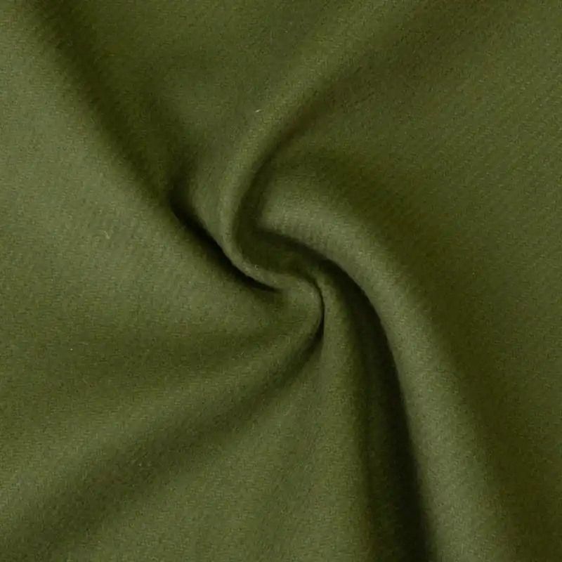 Direkt Vom Hersteller Wollstoff, Streichgarn, grün, uni