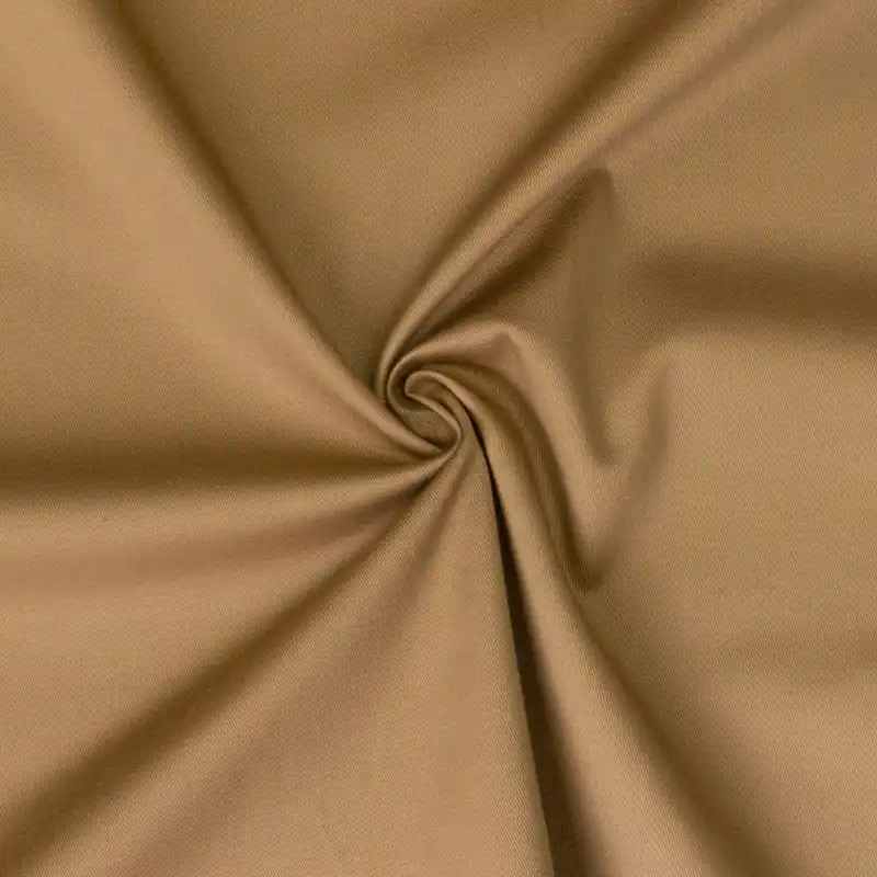 Bestpreis elastischer Feinköper, uni, camel