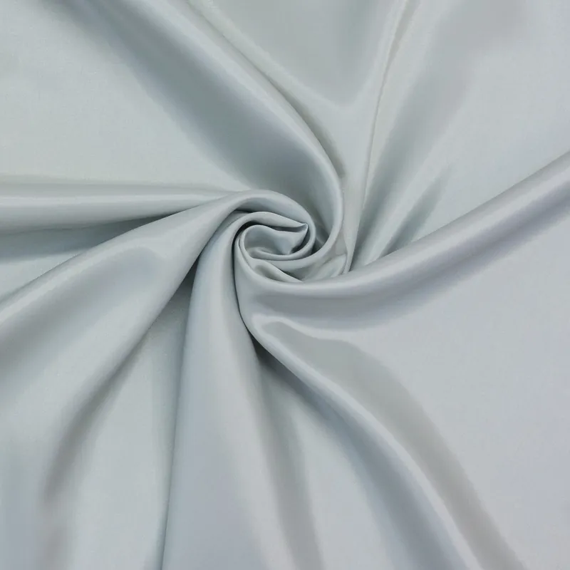 Futterstoff, Taft, silber, uni Direkt Vom Hersteller