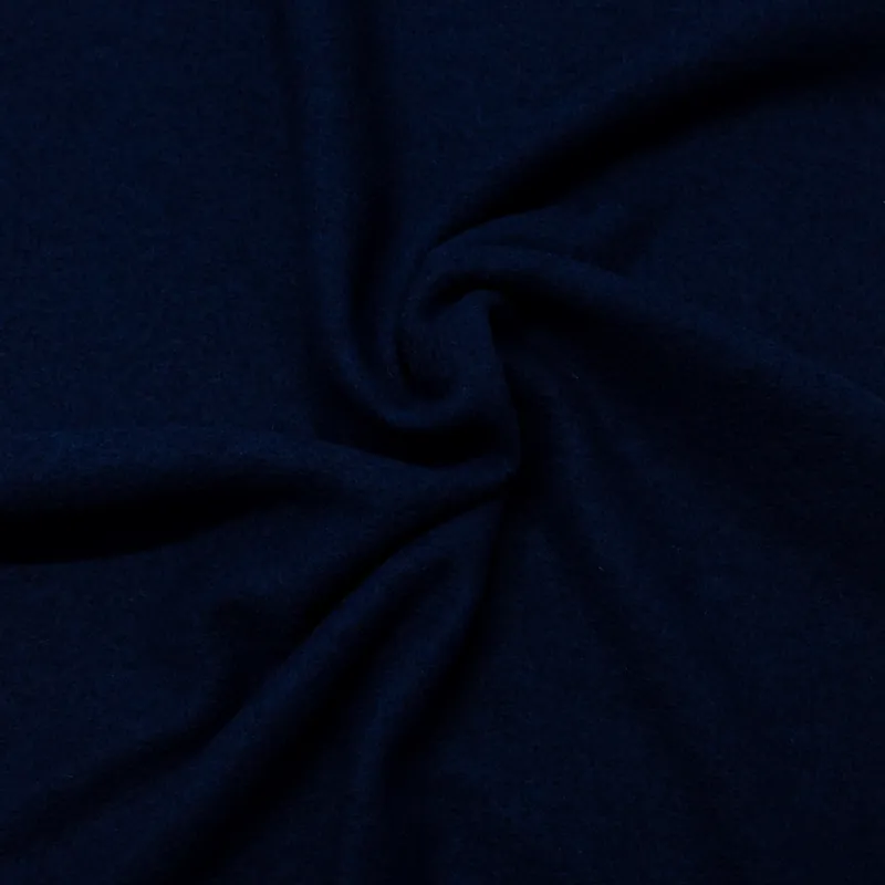 Exklusiv Walkstoff, schwarzblau, uni