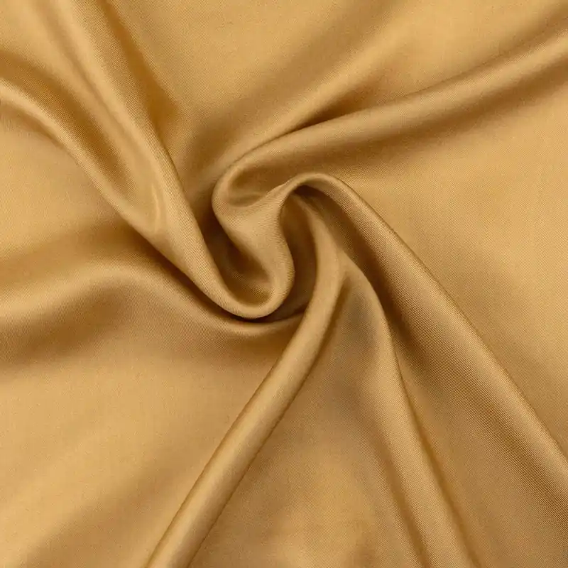 Sofort Bestellen Seidenstoff, Twill, karamell, uni
