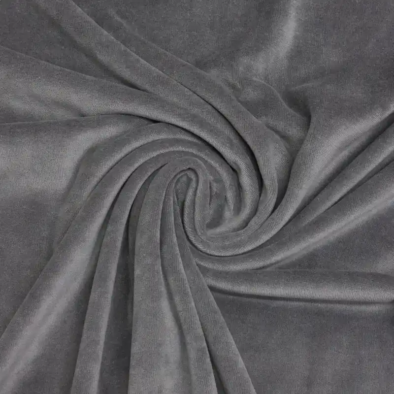 Preiswert Nickistoff, grau, uni