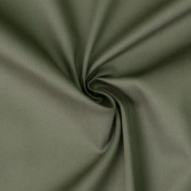 Baumwollstoff, Satin, oliv, Uni Heute Kaufen