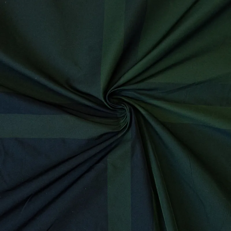 Markenware Taft, Karo, dunkelgrün, schwarz