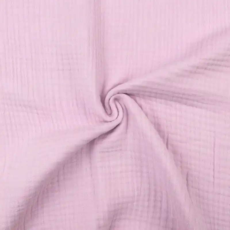 Neu Baumwollstoff, Musselin, rosa hell, uni