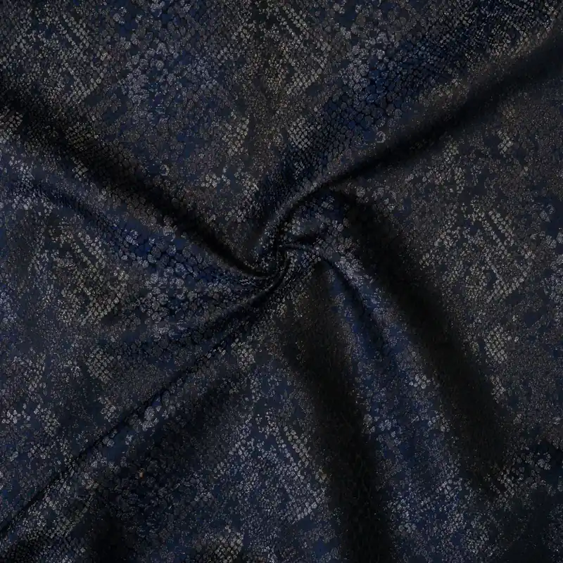 Jacquard, Animal-Muster, Glanzeffekt, schwarz, dunkelblau, silbergrau Markenprodukt