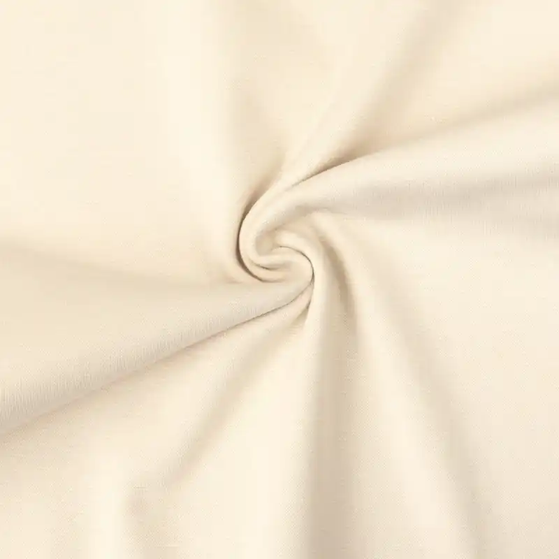 elastischer Bündchenstoff, creme, uni Highlight