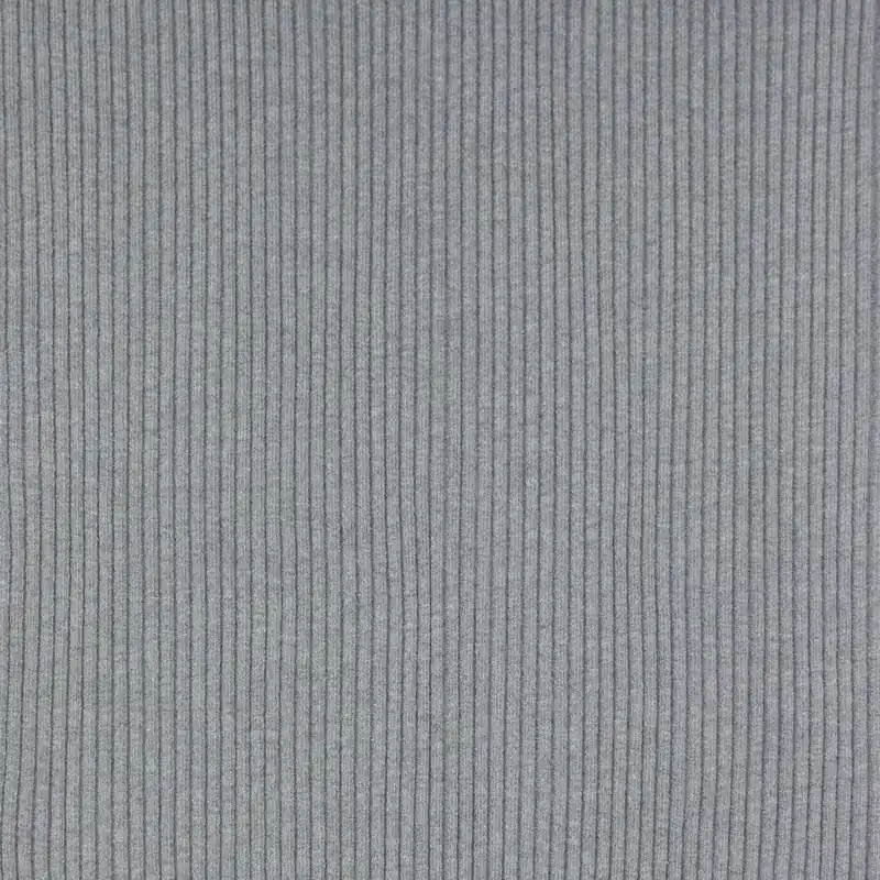 elastischer Bündchenstoff, grau, gerippt Rabatt