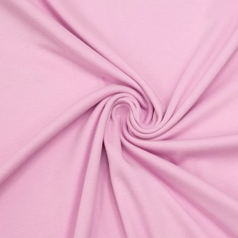 Weltweiter Versand Baumwolljersey, uni, rosa