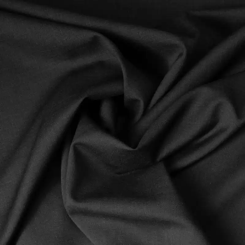 Versand Am Gleichen Tag Kammgarn, schwarz, uni