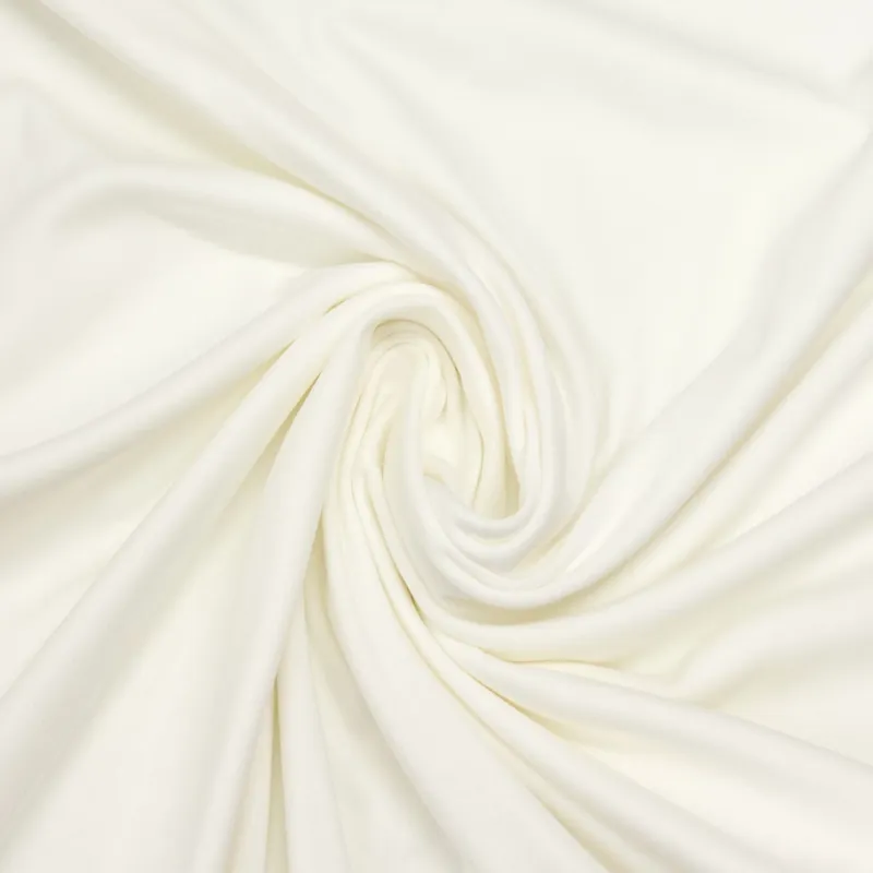 Zertifiziert Baumwolljersey, uni, offwhite