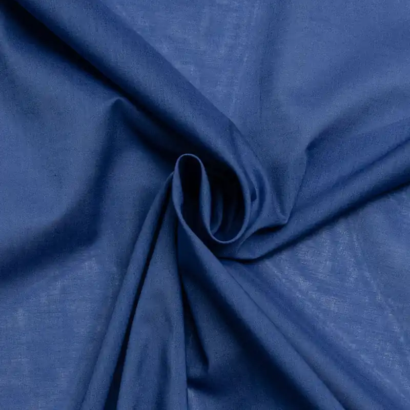 Mega-Angebot Bio Baumwollstoff, Voile, blau, uni
