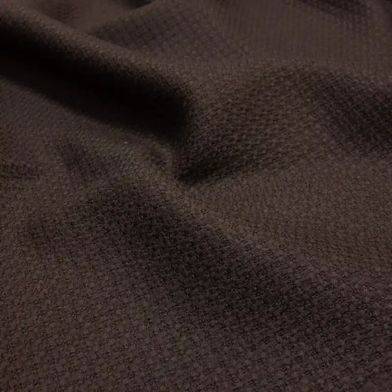 Wollstoff, Buntgewebe, braun, uni, Webstruktur Geld-Zurück-Garantie