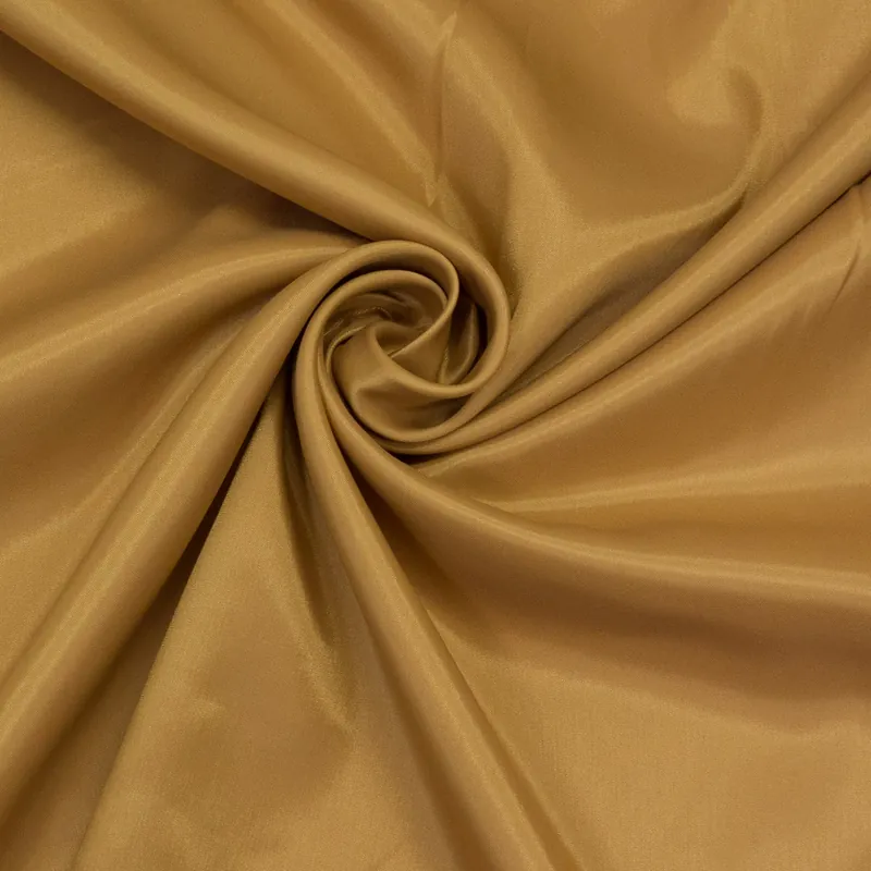 Preisreduziert Futterstoff, Taft, curry, uni