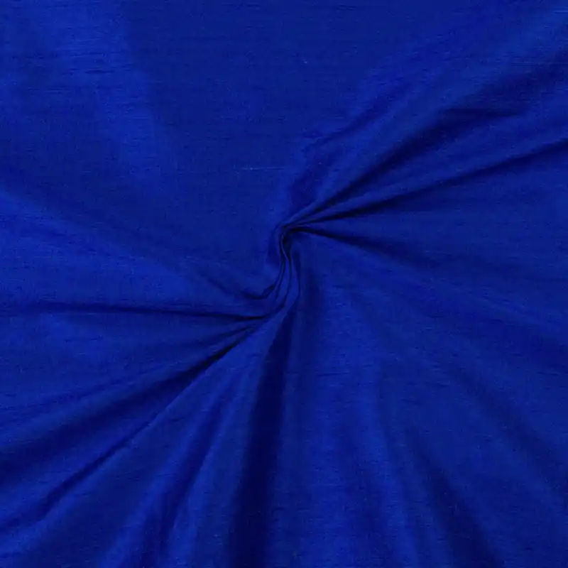 Seidenstoff, Dupionseide, royalblau, uni Original