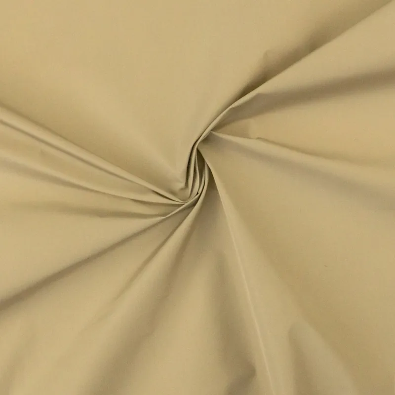 Billig Feines Kunstfasergewebe, Taft, beigegrau, uni