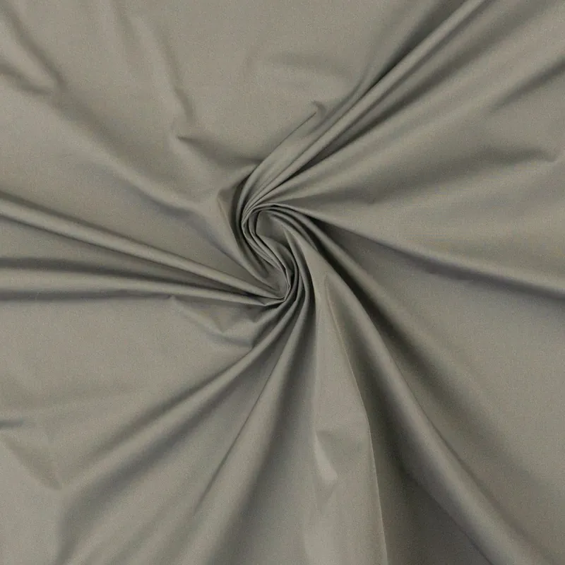 Feines Kunstfasergewebe, Taft, grau, uni Kostenfreie Lieferung