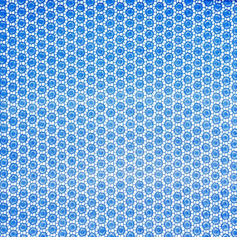 Heißes Angebot Spitzenstoff, blau, floral gemustert