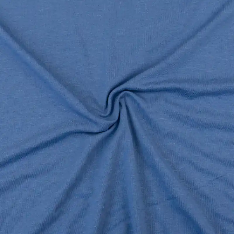 Viskosejersey, mittelblau, uni Top-Qualität