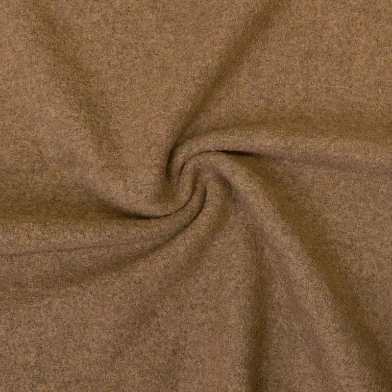 Direktkauf Weicher Walkstoff, beigebraun, uni