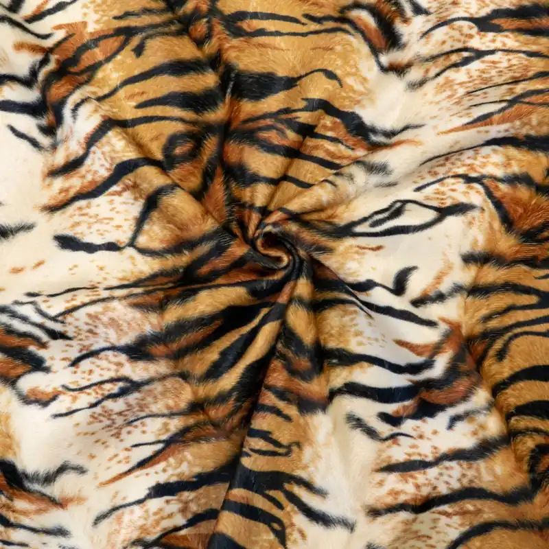 Fellimitat, brauntöne, schwarz, Animal-Muster Expressversand