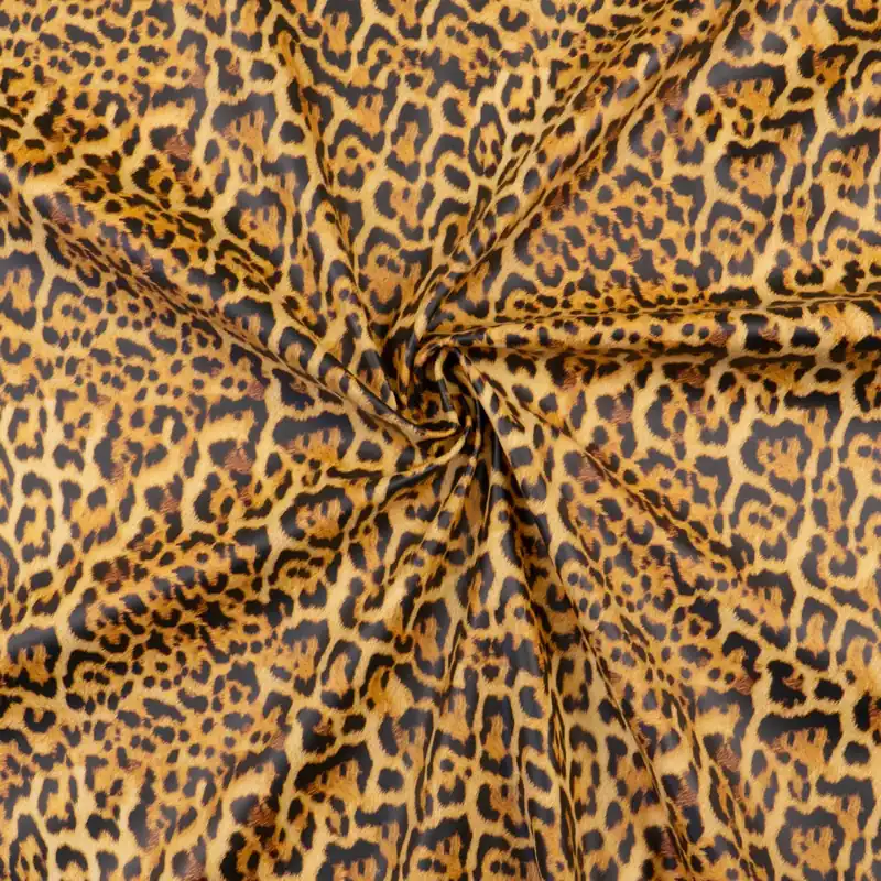 Regenjackenstoff, Funktionsstoff, brauntöne, schwarz, Animal-Muster Top-Qualität