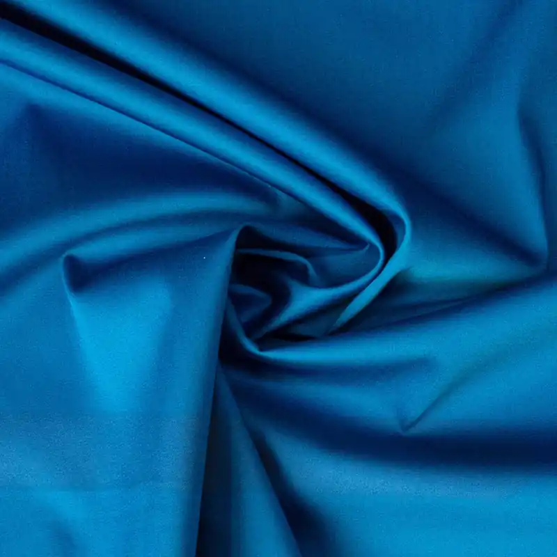 elastischer Baumwollstoff, Satin, mittelblau, uni Sichere Zahlung