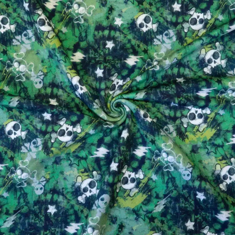 French Terry, grüntöne, blautöne, Kindermotive – gemustert Bestseller