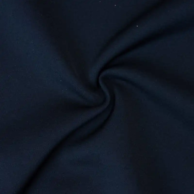 Ausverkauf Trikotjersey, uni, dunkelblau, schwarz